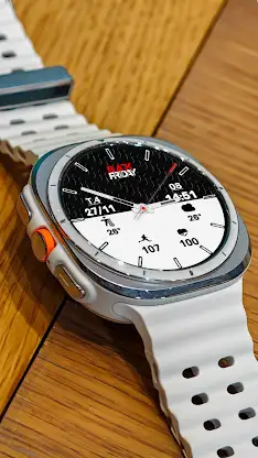 N-SPORT719 Black & White Watch screenshot 1