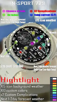 N-SPORT729 Infor WearOS Watch screenshot 3