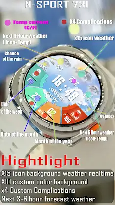 N-SPORT731 HighWeather Digital screenshot 3