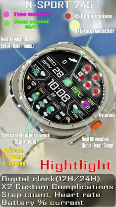 N-SPORT 745 Weather Forecast screenshot 3