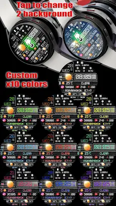 N-SPORT747 Digital Watch Face screenshot 5
