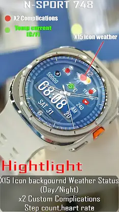 N-SPORT748 Analog Digital Face screenshot 3
