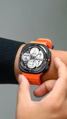 N-SPORT768 Black & White Watch screenshot 1