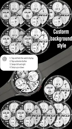 N-SPORT768 Black & White Watch screenshot 5