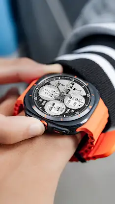 N-SPORT768 Black & White Watch screenshot 7