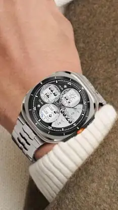 N-SPORT768 Black & White Watch screenshot 4