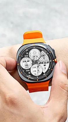 N-SPORT768 Black & White Watch screenshot 6