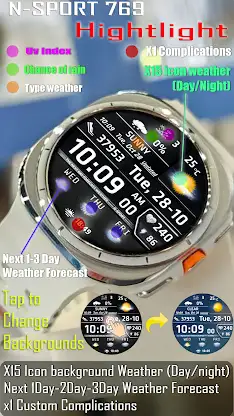 N-SPORT769 CustomWeather Watch screenshot 2