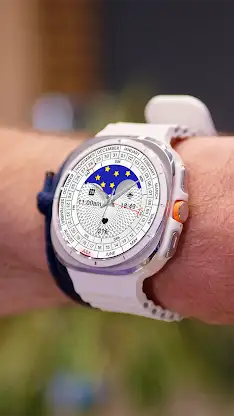 N-SPORT787 WhiteMoon WatchFace screenshot 2