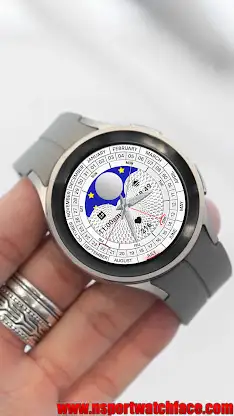N-SPORT787 WhiteMoon WatchFace screenshot 7