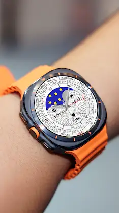 N-SPORT787 WhiteMoon WatchFace screenshot 4