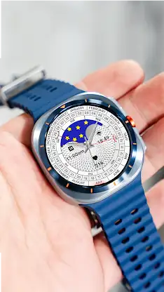 N-SPORT787 WhiteMoon WatchFace screenshot 1