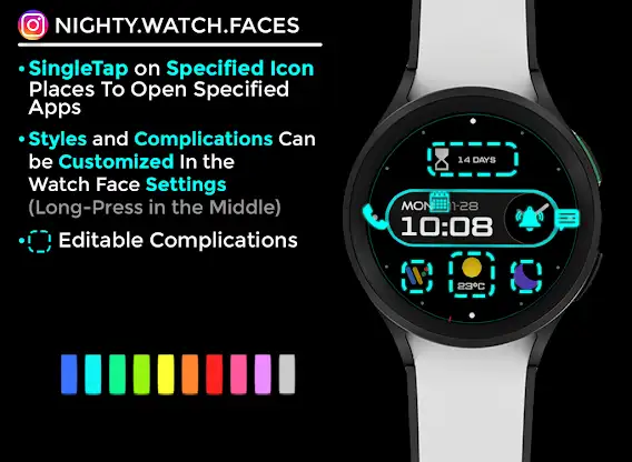 Night 19 - watch face screenshot 6