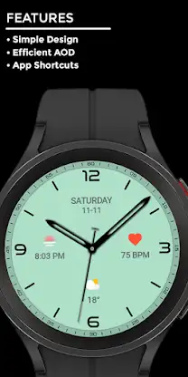 Night 45 - watch face screenshot 2