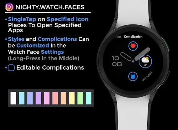 Night 46 - watch face screenshot 6