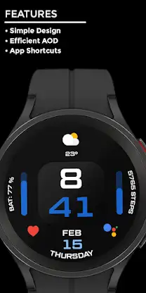 Night 50 - watch face screenshot 2