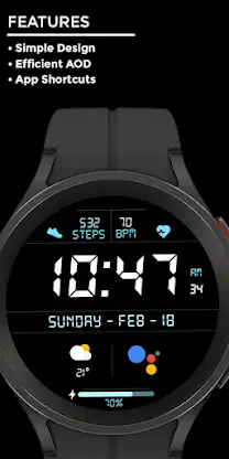 Night 51 - watch face screenshot 2