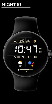 Night 51 - watch face screenshot 1