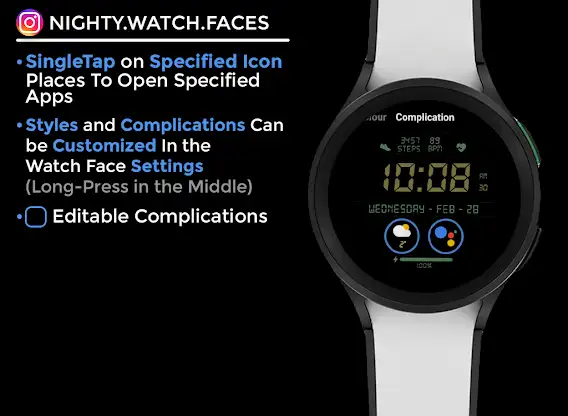 Night 51 - watch face screenshot 6