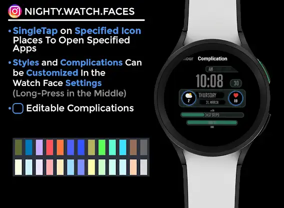 Night 56 - watch face screenshot 6