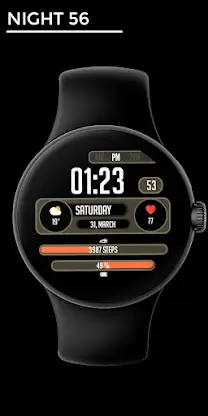 Night 56 - watch face screenshot 1