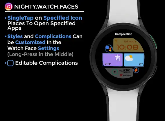 Night 57 - watch face screenshot 6