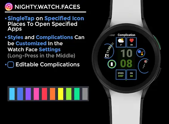 Night 59 - watch face screenshot 6