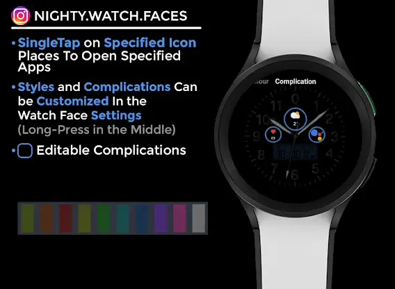 Night 62 - watch face screenshot 6