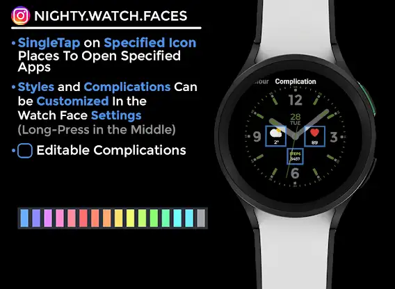 Night 63 - watch face screenshot 6