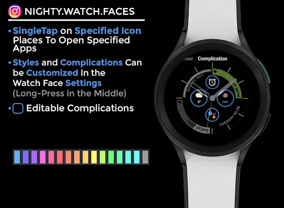 Night 65 - watch face screenshot 6