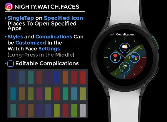 Night 66 - watch face screenshot 6
