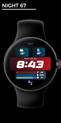 Night 67 - watch face screenshot 1