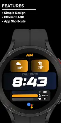 Night 67 - watch face screenshot 2