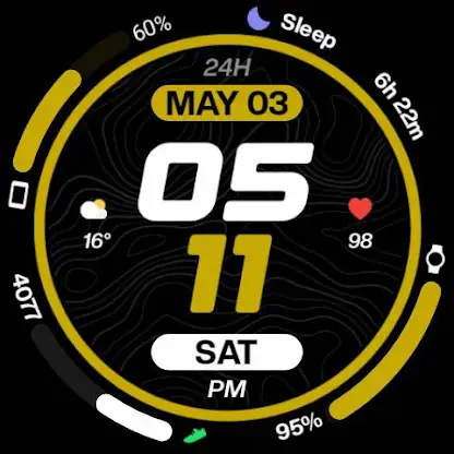 Night 96 - watch face screenshot 3