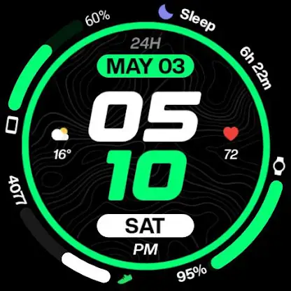 Night 96 - watch face screenshot 4
