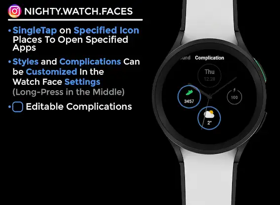 Night Output - watch face screenshot 6
