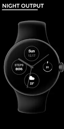 Night Output - watch face screenshot 1