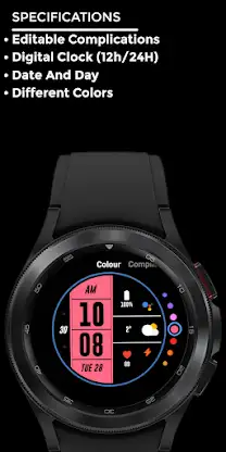 Night ver 07 - watch face screenshot 4