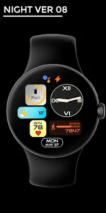 Night ver 08 - watch face screenshot 1