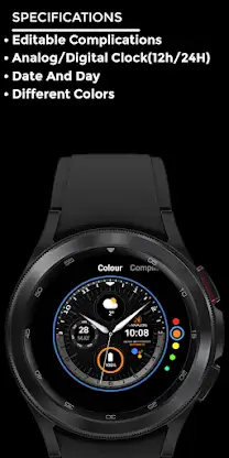Night ver 09 - watch face screenshot 4