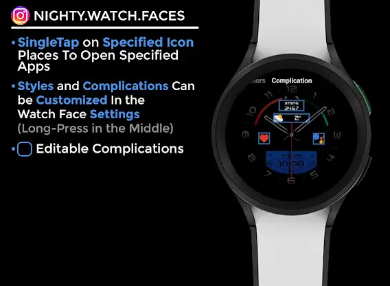 Night ver 10 - watch face screenshot 6