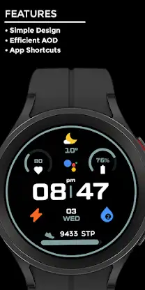 Night ver 16 - watch face screenshot 2