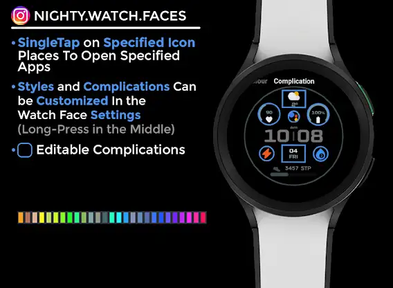 Night ver 16 - watch face screenshot 6
