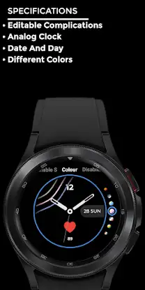 Night ver 17 - watch face screenshot 4