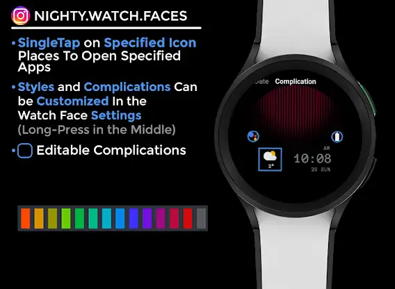 Night ver 19 - watch face screenshot 6
