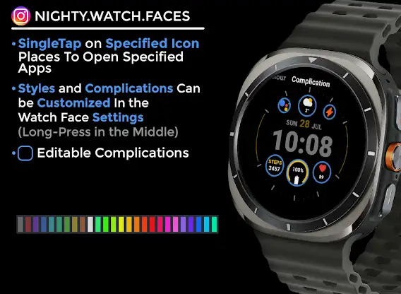 Night ver 20 - watch face screenshot 6