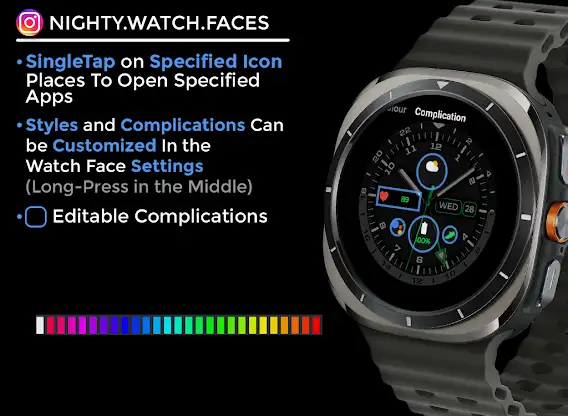 Night ver 22 - watch face screenshot 6