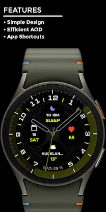 Night ver 24 - watch face screenshot 2