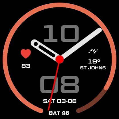 Night ver 72 - watch face screenshot 3