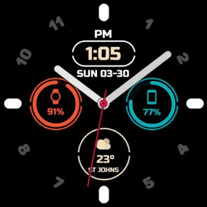 Night ver 74 - watch face screenshot 2